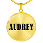 Audrey v01 - 18k Gold Finished Luxury Necklace