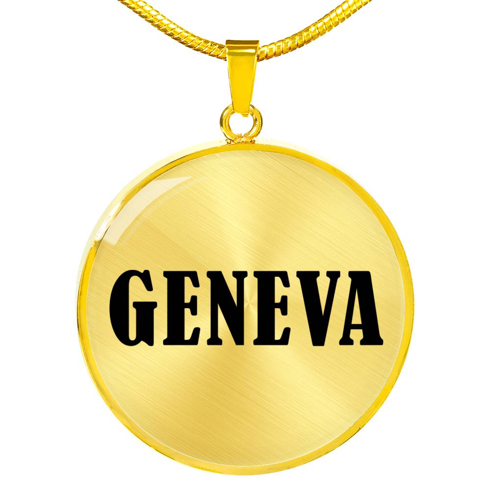 Geneva v01 - 18k Gold Finished Luxury Necklace