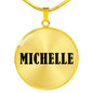 Michelle v01 - 18k Gold Finished Luxury Necklace