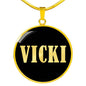 Vicki v02 - 18k Gold Finished Luxury Necklace