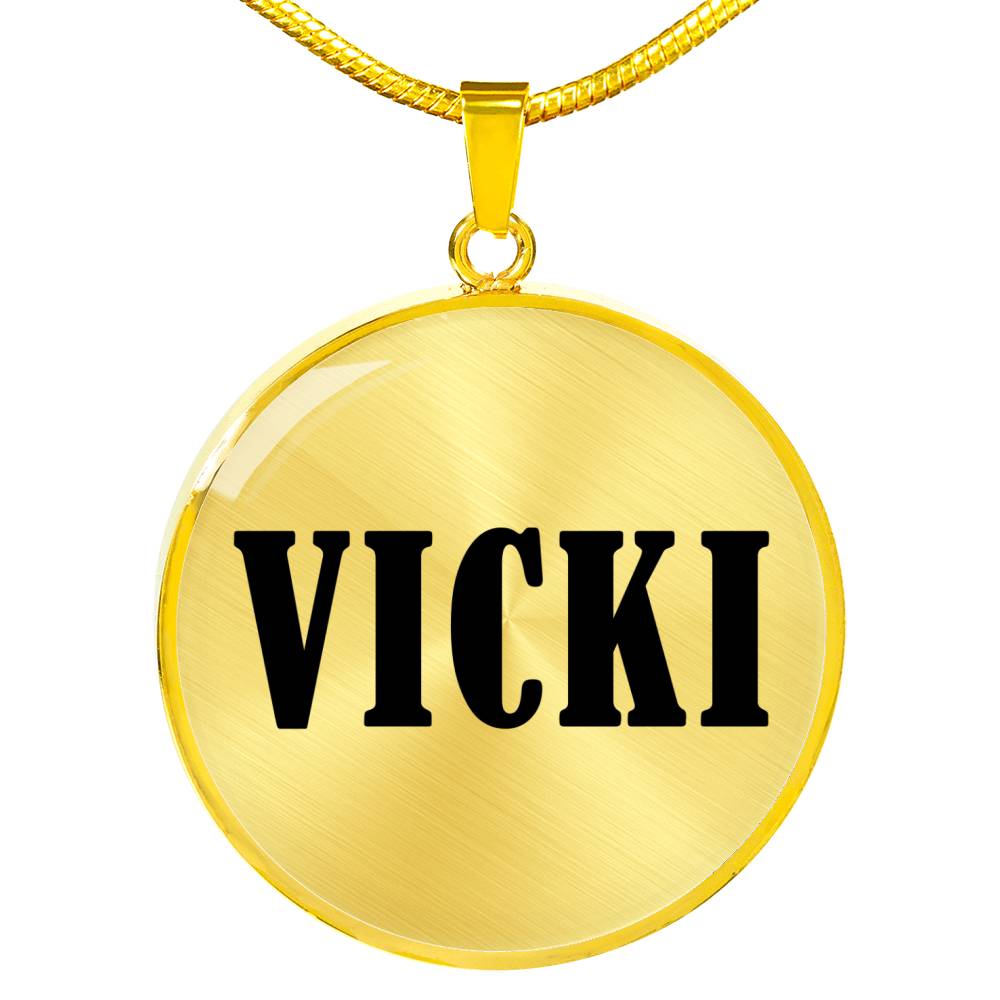 Vicki v01 - 18k Gold Finished Luxury Necklace