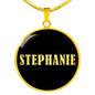 Stephanie v02 - 18k Gold Finished Luxury Necklace