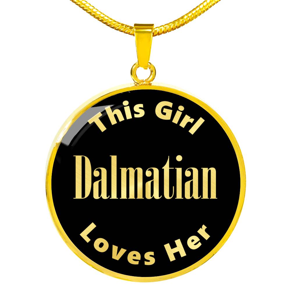 Dalmatian v2 - 18k Gold Finished Luxury Necklace