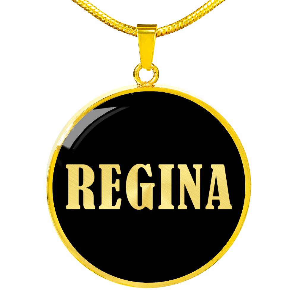 Regina v02 - 18k Gold Finished Luxury Necklace