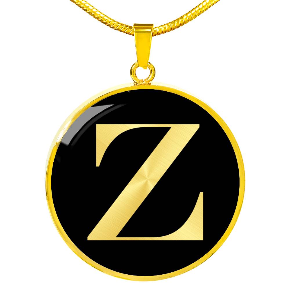 Initial Z v2a - 18k Gold Finished Luxury Necklace