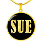 Sue v02 - 18k Gold Finished Luxury Necklace