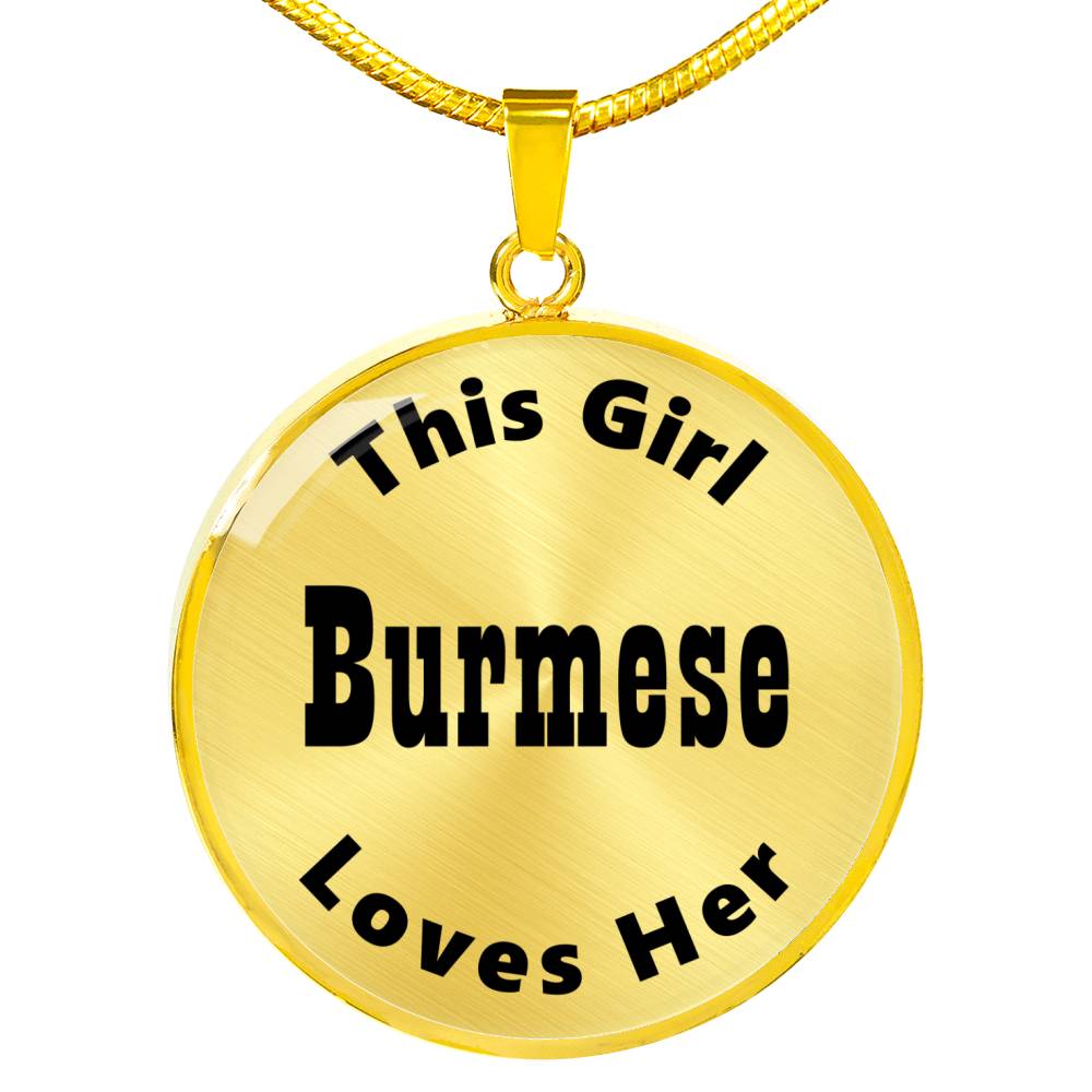 Burmese - 18k Gold Finished Luxury Necklace
