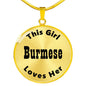 Burmese - 18k Gold Finished Luxury Necklace