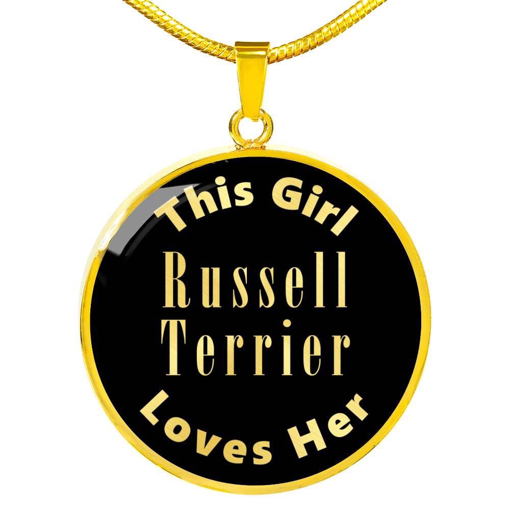 Russell Terrier v2 - 18k Gold Finished Luxury Necklace