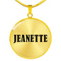 Jeanette v01 - 18k Gold Finished Luxury Necklace