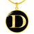 Initial D v2a - 18k Gold Finished Luxury Necklace