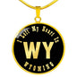Heart In Wyoming v02 - 18k Gold Finished Luxury Necklace