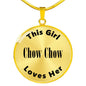 Chow Chow - 18k Gold Finished Luxury Necklace