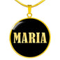 Maria v02 - 18k Gold Finished Luxury Necklace