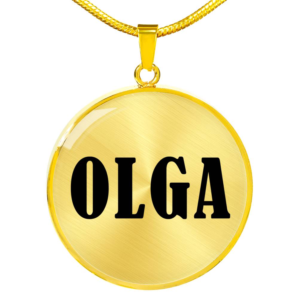 Olga v01 - 18k Gold Finished Luxury Necklace