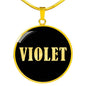 Violet v02 - 18k Gold Finished Luxury Necklace