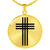Stylized Cross - 18k Gold Finished Luxury Necklace