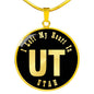 Heart In Utah v02 - 18k Gold Finished Luxury Necklace
