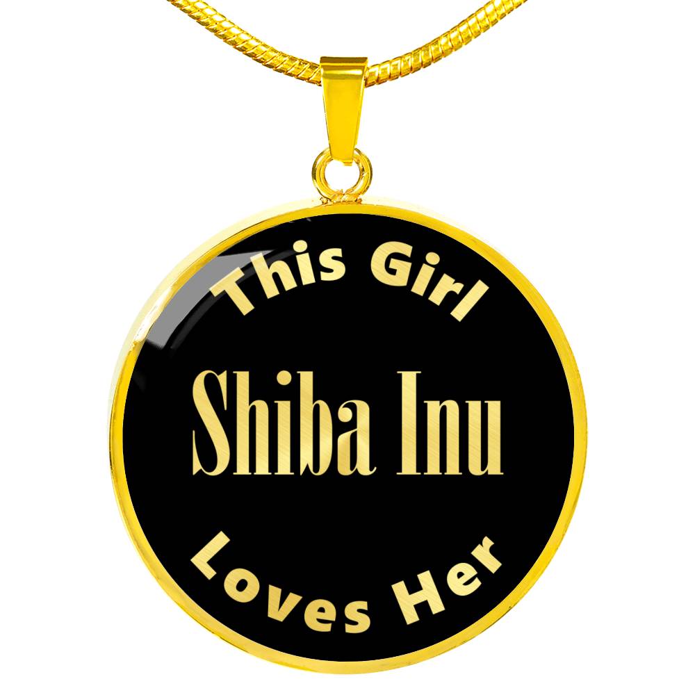 Shiba Inu v2 - 18k Gold Finished Luxury Necklace