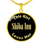 Shiba Inu v2 - 18k Gold Finished Luxury Necklace