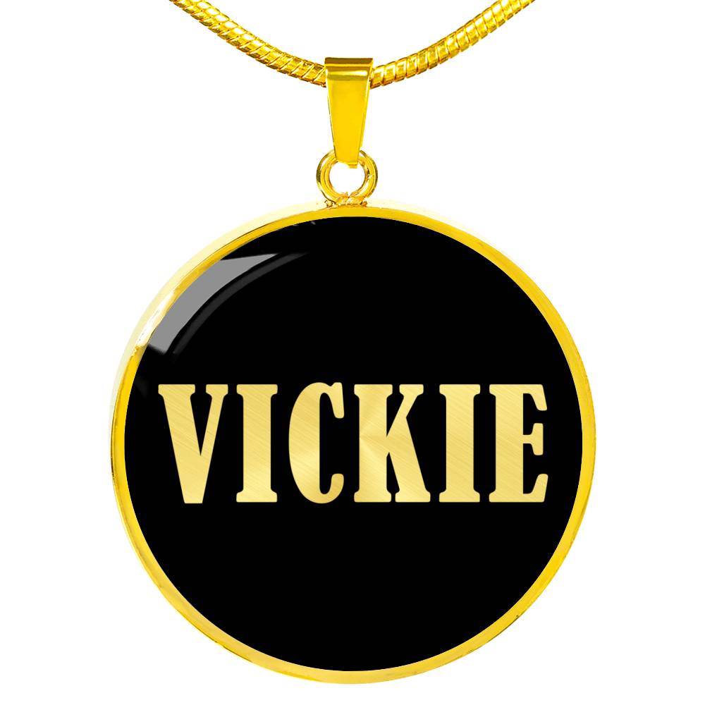 Vickie v02 - 18k Gold Finished Luxury Necklace