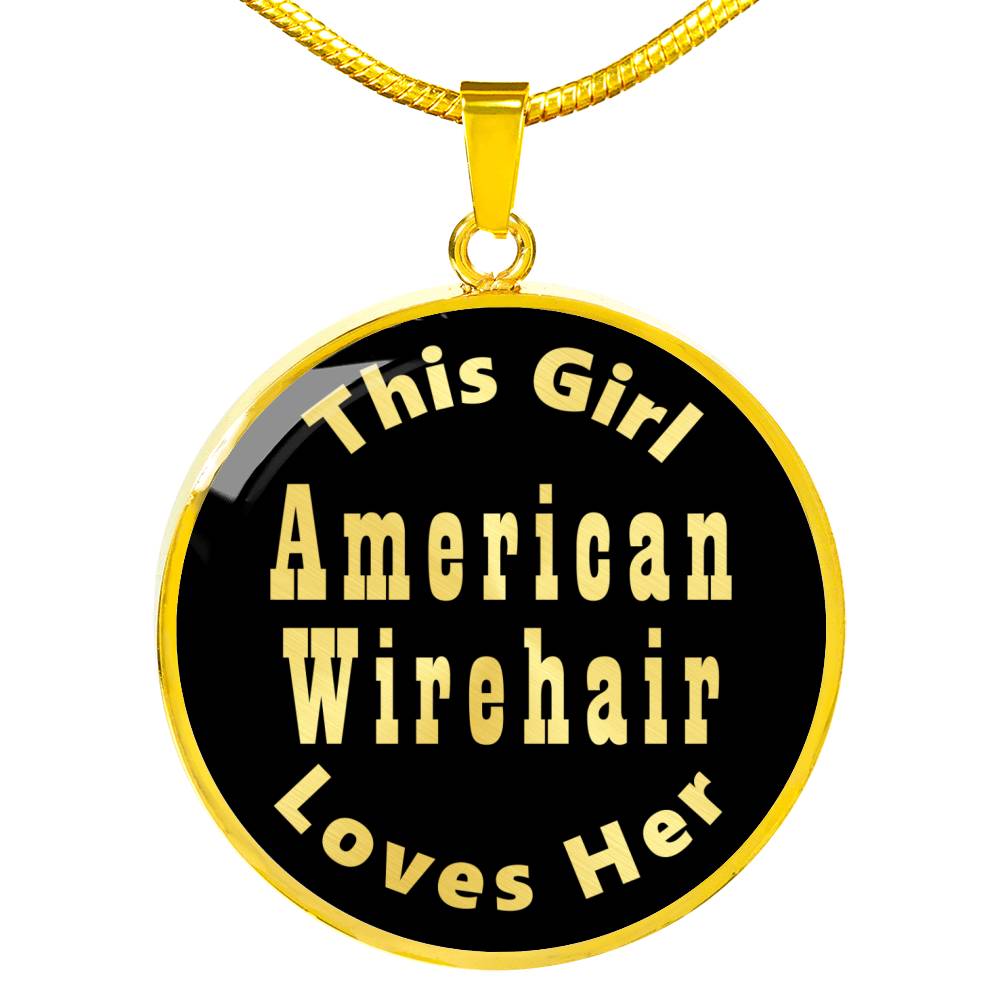 American Wirehair v2 - 18k Gold Finished Luxury Necklace