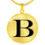 Initial B v1a - 18k Gold Finished Luxury Necklace