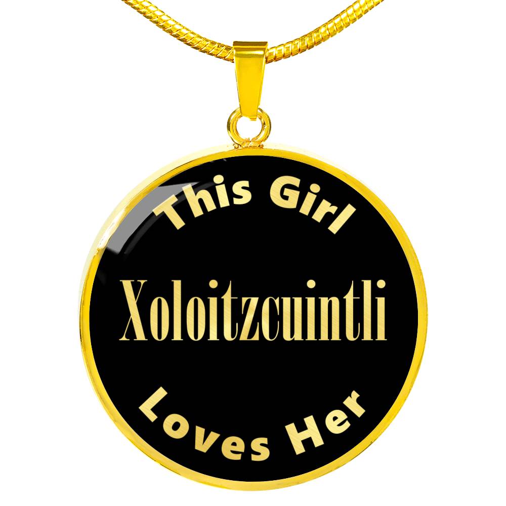 Xoloitzcuintli v2 - 18k Gold Finished Luxury Necklace