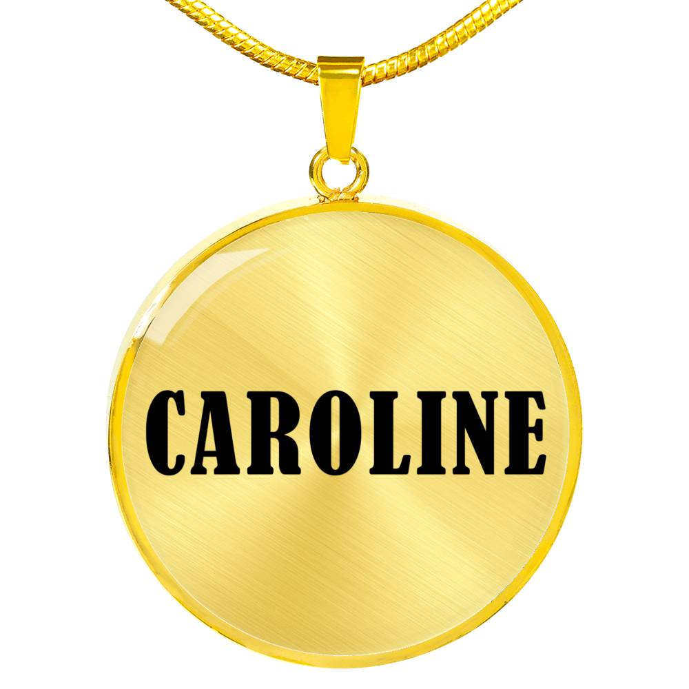 Caroline v01 - 18k Gold Finished Luxury Necklace
