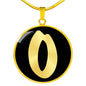 Initial O v2b - 18k Gold Finished Luxury Necklace