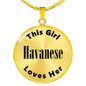Havanese v2 - 18k Gold Finished Luxury Necklace