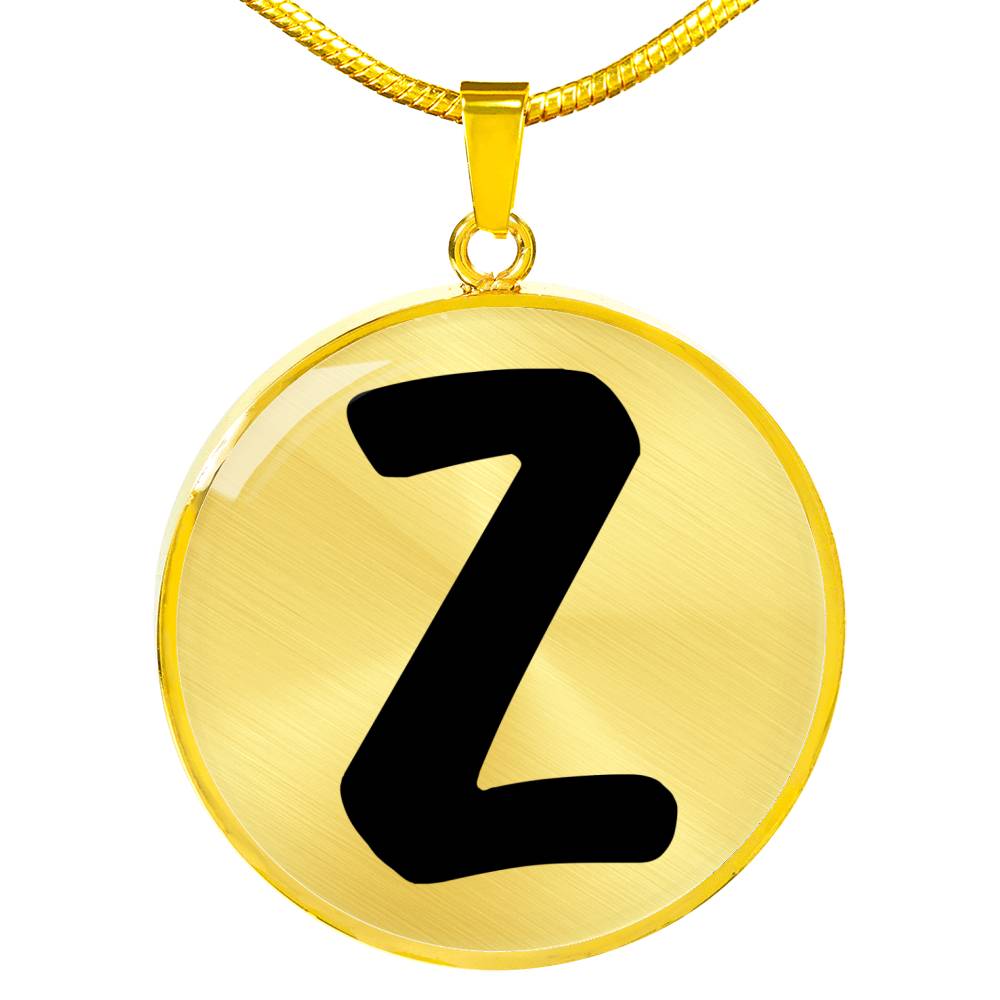 Initial Z v1b - 18k Gold Finished Luxury Necklace