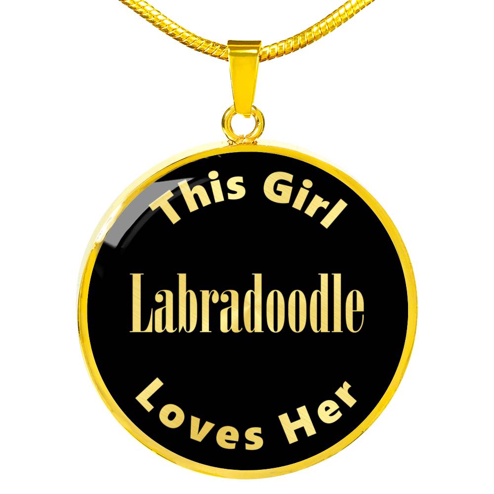 Labradoodle v2 - 18k Gold Finished Luxury Necklace