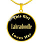 Labradoodle v2 - 18k Gold Finished Luxury Necklace