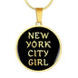 New York City Girl v2 - 18k Gold Finished Luxury Necklace