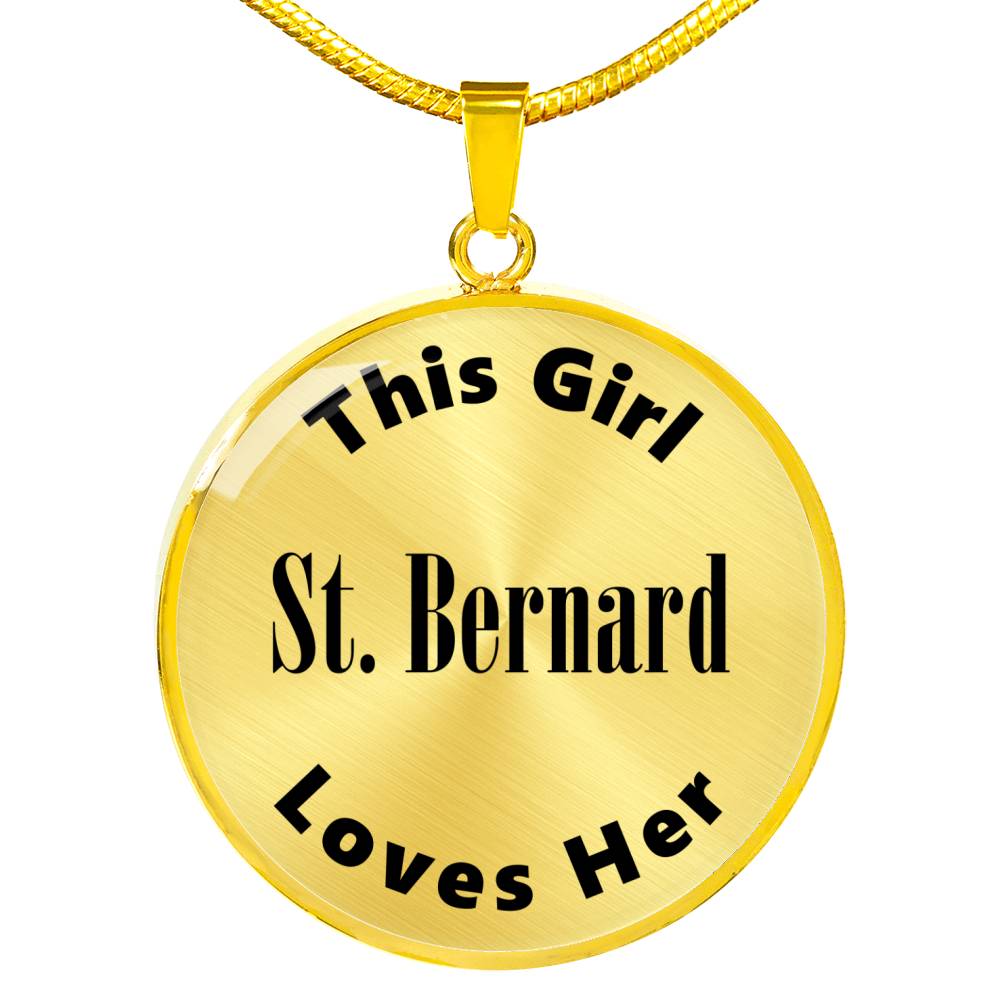 St. Bernard - 18k Gold Finished Luxury Necklace