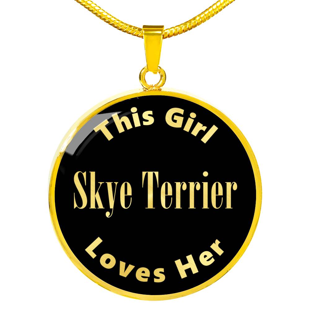Skye Terrier v2 - 18k Gold Finished Luxury Necklace