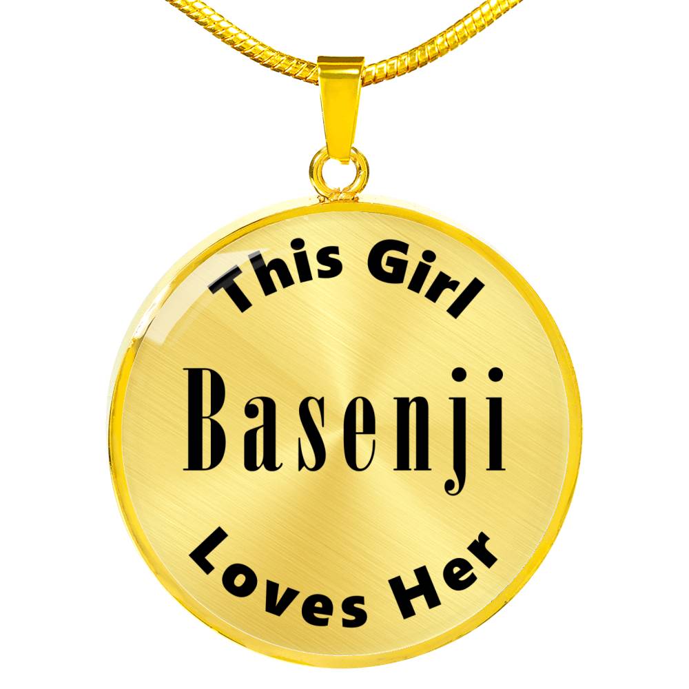 Basenji - 18k Gold Finished Luxury Necklace