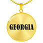 Georgia v01 - 18k Gold Finished Luxury Necklace