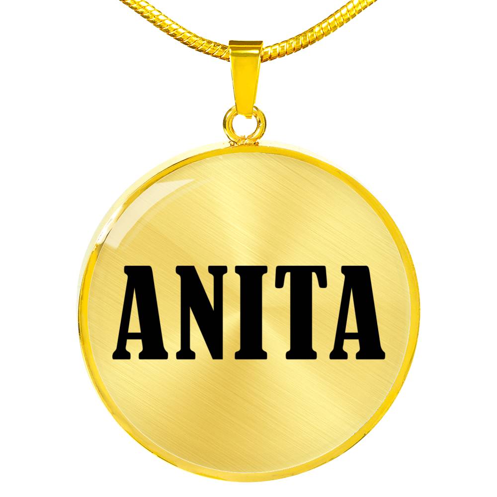 Anita v01 - 18k Gold Finished Luxury Necklace