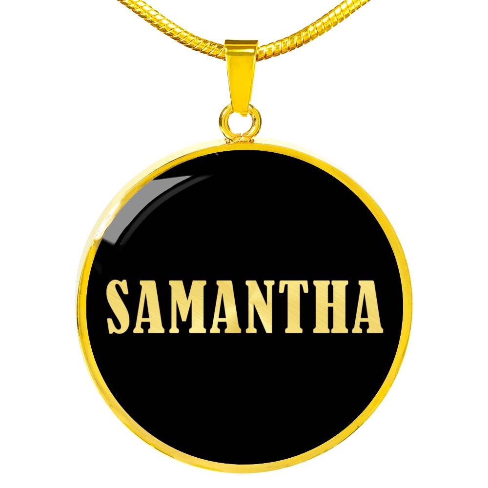 Samantha v02 - 18k Gold Finished Luxury Necklace