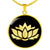 Lotus Flower v2 - 18k Gold Finished Luxury Necklace
