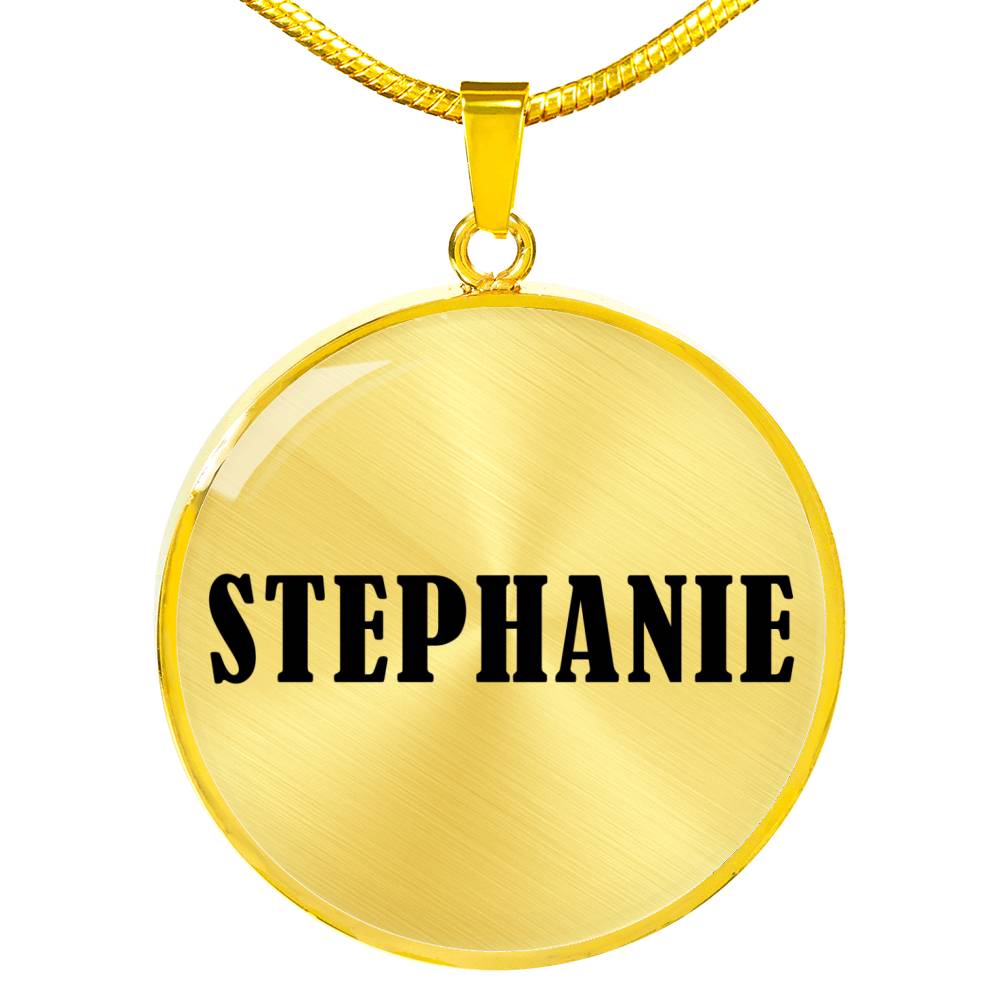 Stephanie v01 - 18k Gold Finished Luxury Necklace