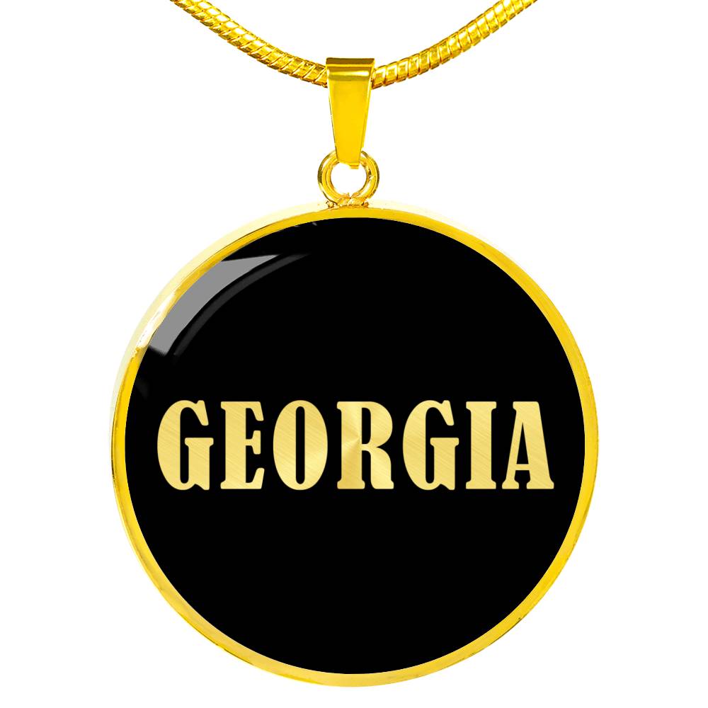 Georgia v02 - 18k Gold Finished Luxury Necklace