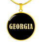 Georgia v02 - 18k Gold Finished Luxury Necklace