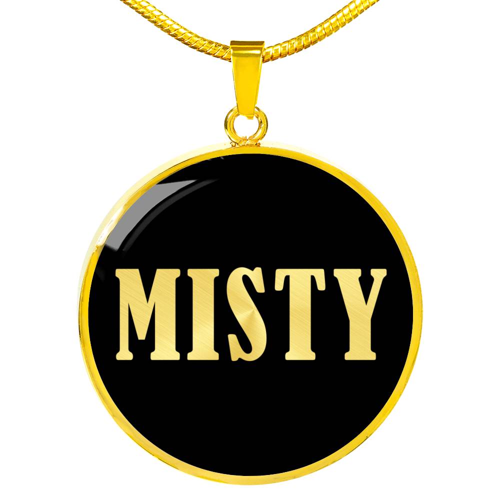 Misty v02 - 18k Gold Finished Luxury Necklace