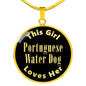 Portuguese Water Dog - 18k Gold Finished Luxury Necklace