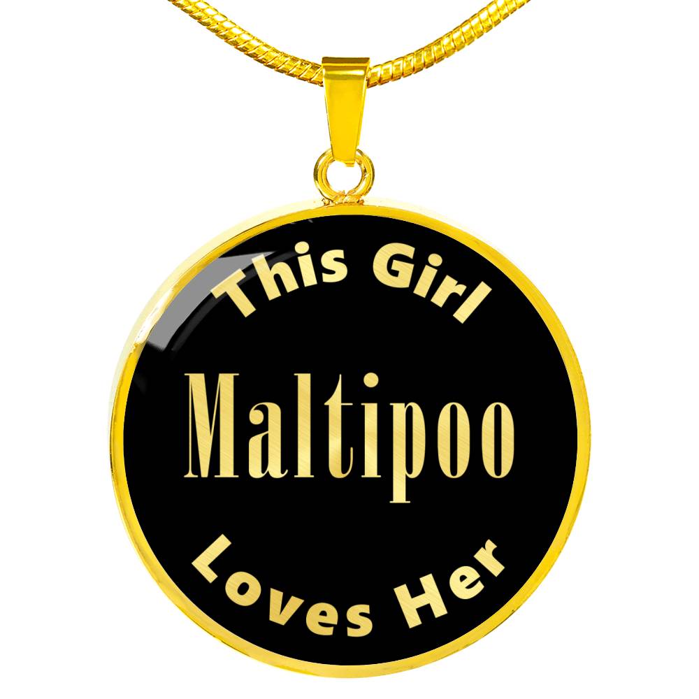 Maltipoo v2 - 18k Gold Finished Luxury Necklace