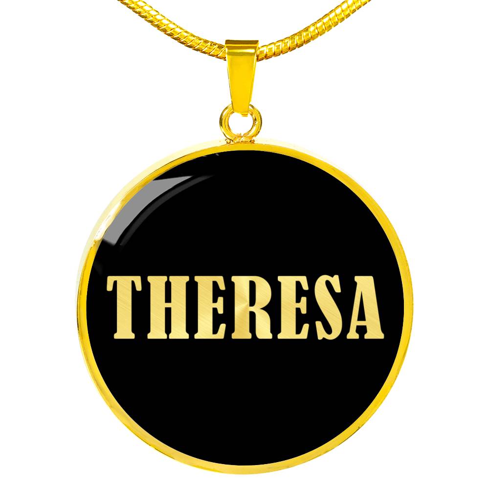 Theresa v02 - 18k Gold Finished Luxury Necklace