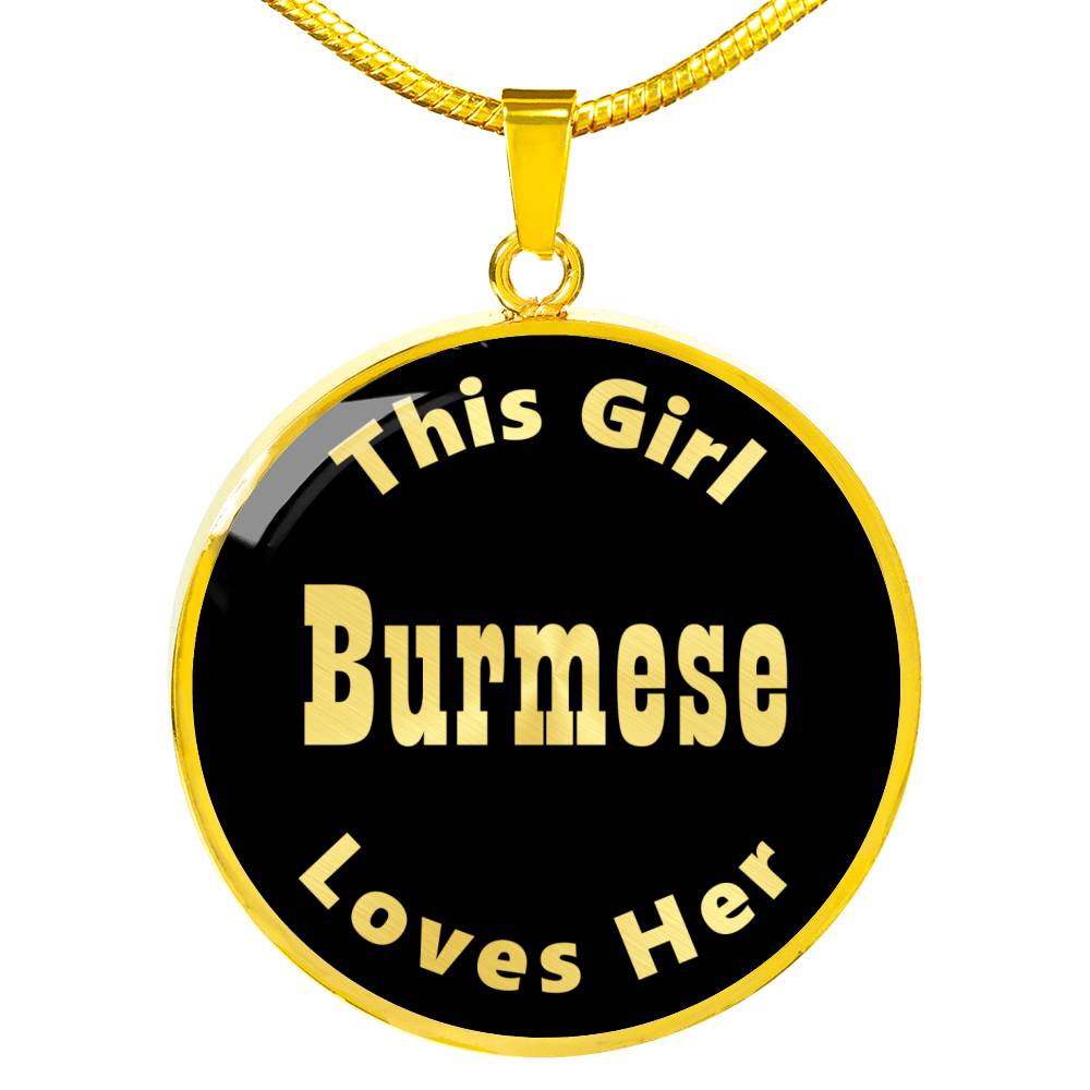 Burmese v2 - 18k Gold Finished Luxury Necklace